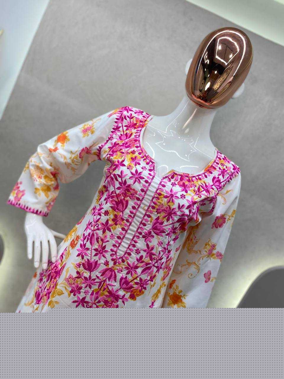 RAYON EMBROIDERED KURTIS WITH BOTTOM - MYLUXURY LANE ENTERPRISE